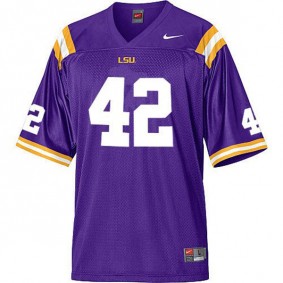 Youth LSU Tigers #42 Michael Ford Purple Football Jersey