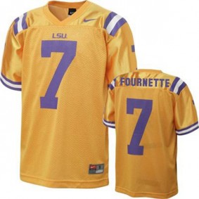 Youth LSU Tigers #7 Leonard Fournette Gold Football Jersey