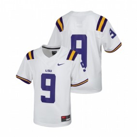 Youth LSU Tigers #9 White Untouchable Football Jersey